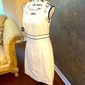 Fun white tennis styled summer dress
